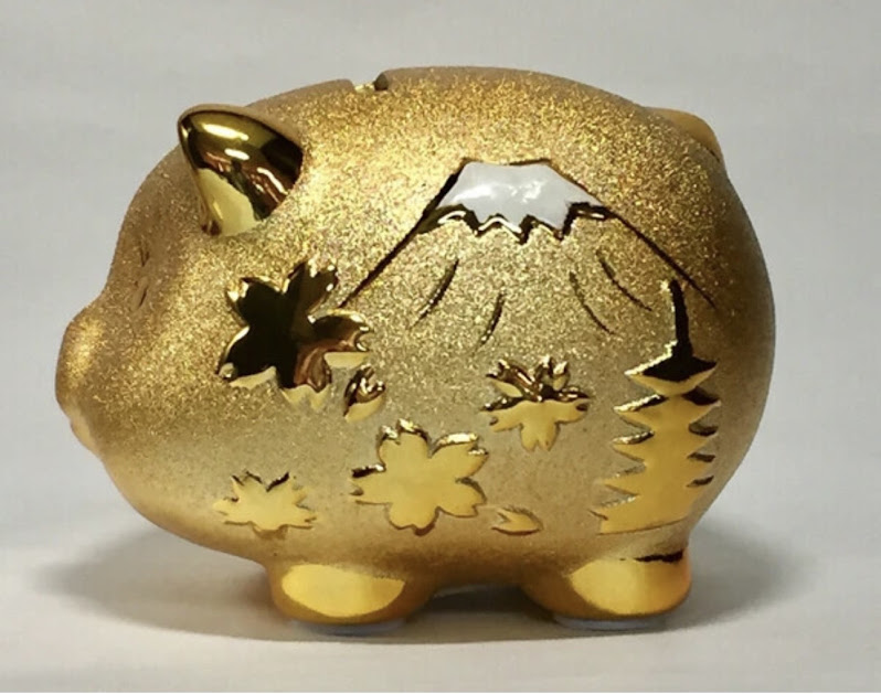 金ブタ貯金箱　156
