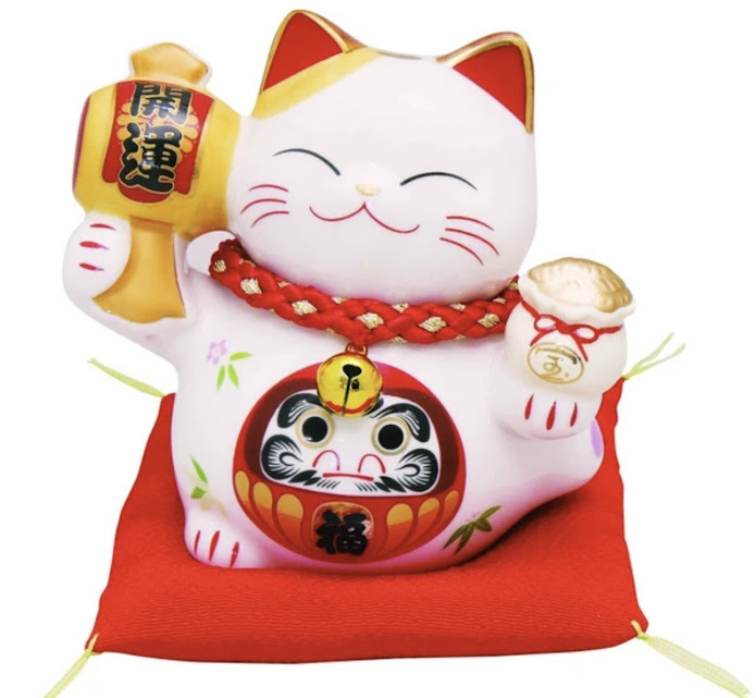 招き猫貯金箱　だるま　371