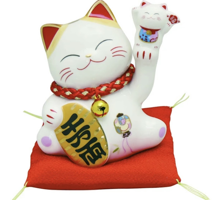 招き猫貯金箱　小判　372