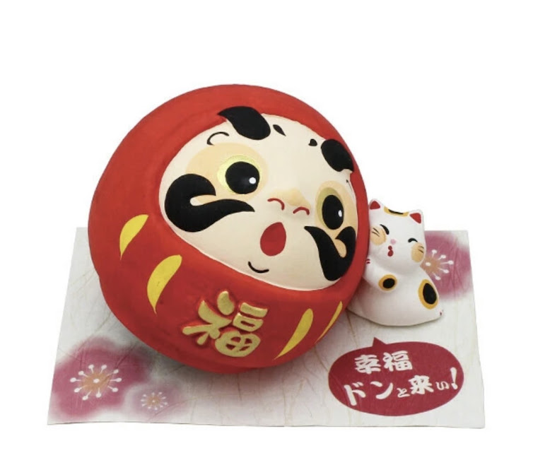だるま貯金箱　赤　373