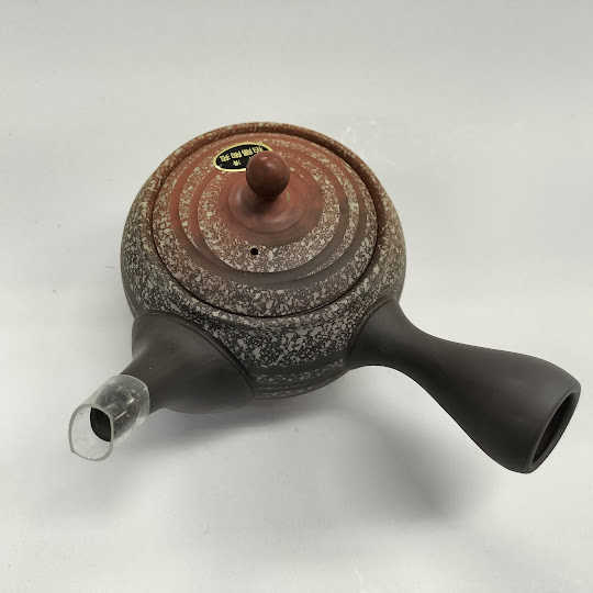 柏陽窯変ツハ吹き線段急須　408